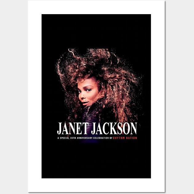 Janet Jackson - A Special 30th Anniversary Celebration Of Rhythm Nation Wall Art by Garza Arcane